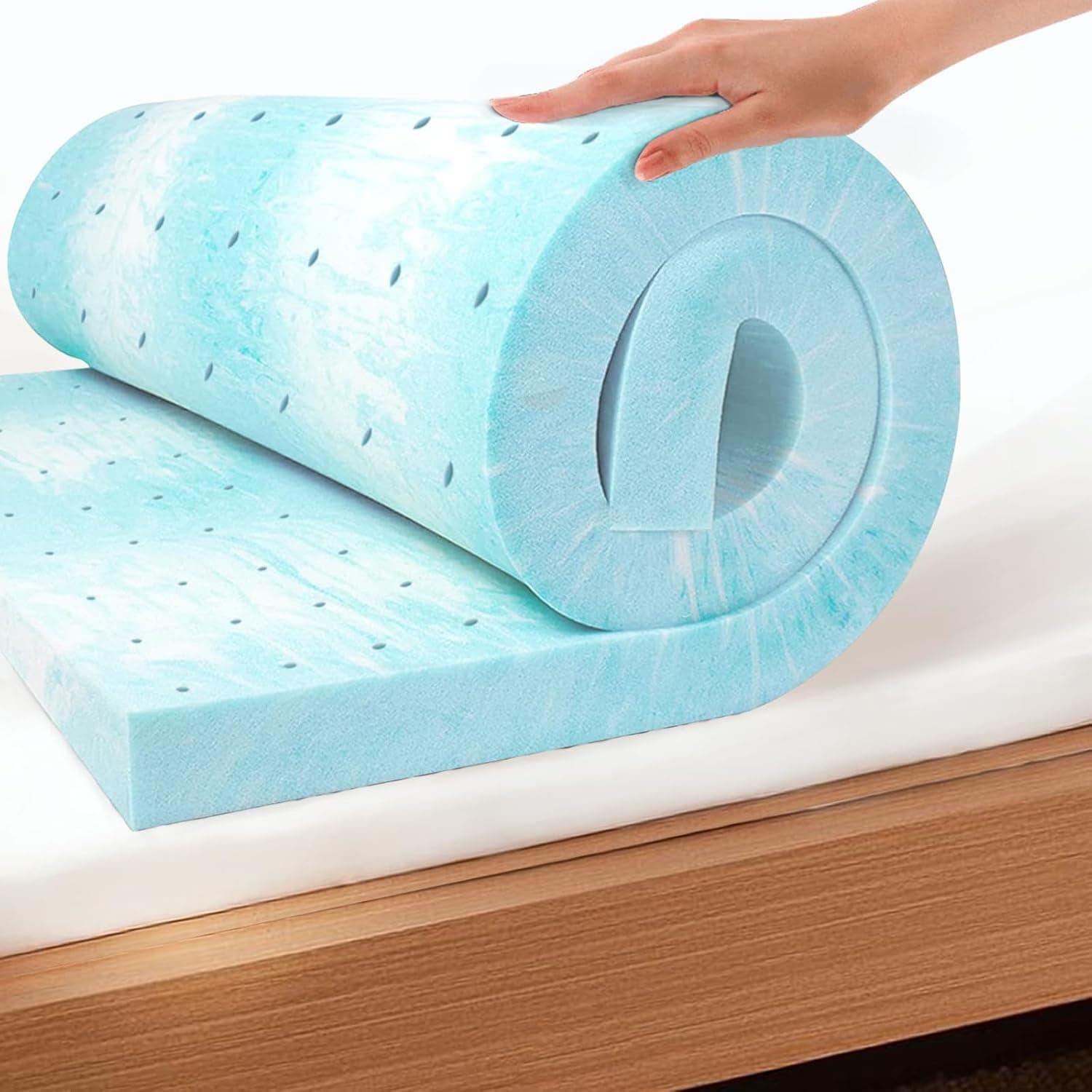 Listing image for EGO 3 Inch Queen Mattress Topper, Gel Memory Foam