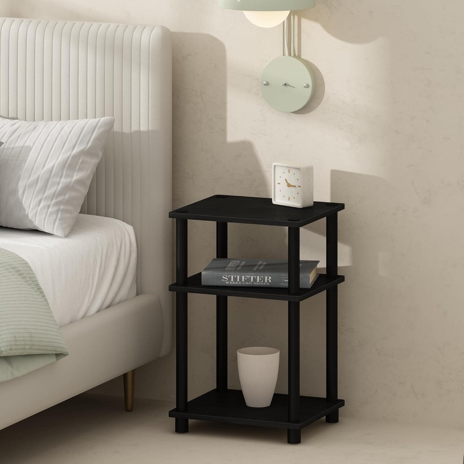 Listing image for Furinno JUST Toolless 3-Tier Night Stand, Americano