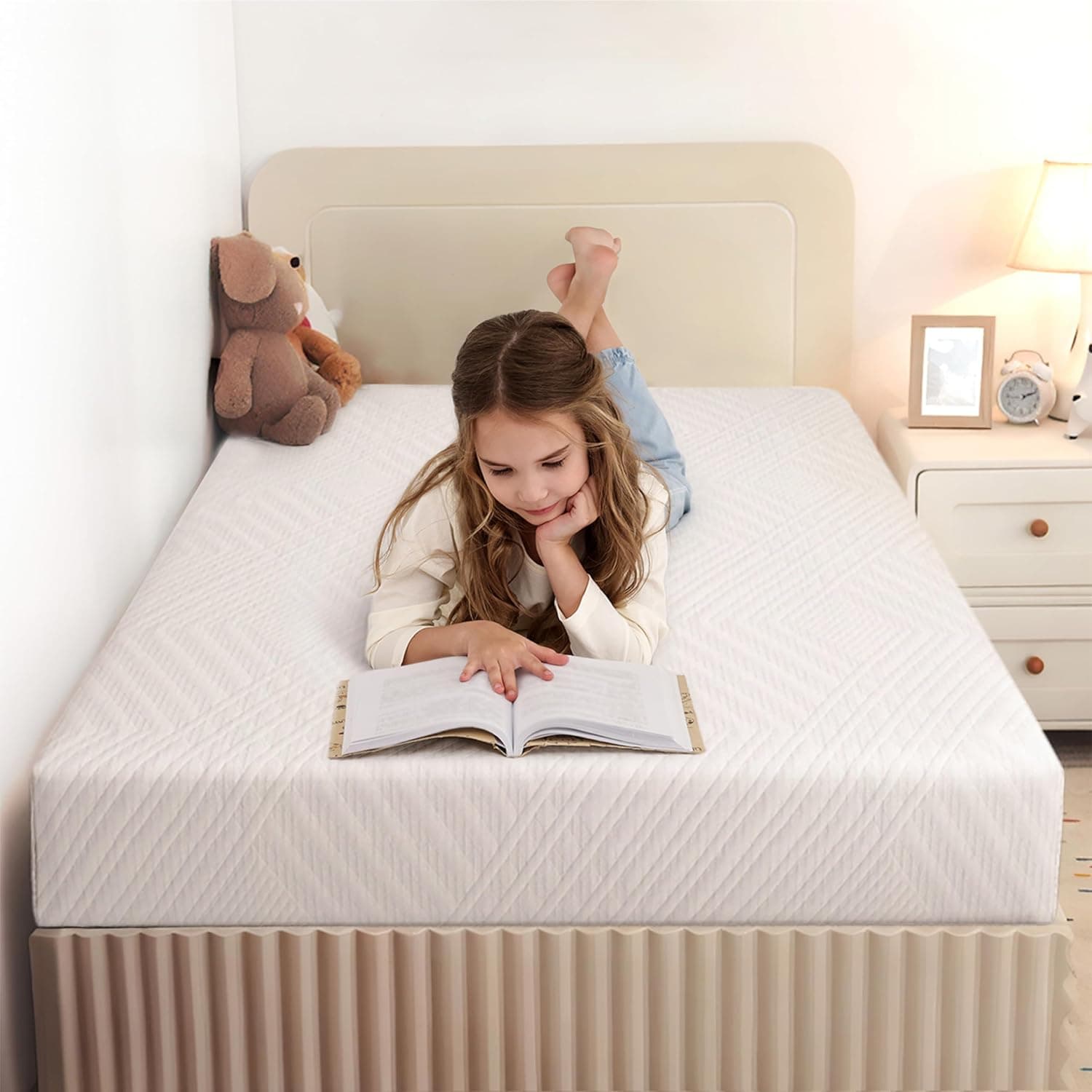 Listing image for MLILY 8 Inch Twin Mattress, Green Tea Memory Foam, Medium Firm